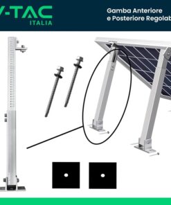 Alternative view of Kit Gamba Anteriore e Posteriore Regolabile H420-700mm/15°-30° Per VT-450 VT-545 SKU-11386