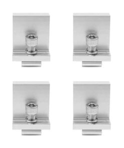 Italia Morsetti Terminali in Alluminio per Fissaggio Pannelli Solari Fotovoltaici 30mm (Confezione 4 Pezzi) SKU-11388-A