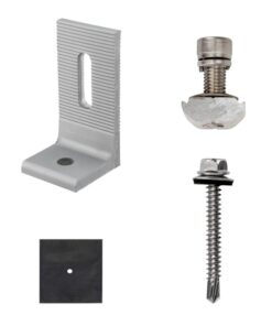 Piedi a L per Fissaggio di Pannelli Solari Fotovoltaici (10 Pezzi) SKU-11583