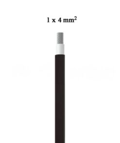 Alternative view of Cavo Solare Fotovoltaico 4 mmq Unipolare Colore Nero per Collegamento Professionale Pannelli Solari Fotovoltaici (Bobina 50 Metri) SKU-11822