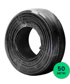 Cavo Solare Fotovoltaico 6 mmq Unipolare Colore Nero per Collegamento Professionale Pannelli Solari Fotovoltaici (Bobina 50 Metri) SKU-11822