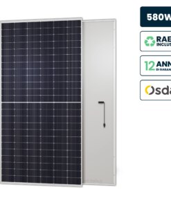 Pannello Solare Fotovoltaico Modulo 580W OSDA Solar TIER-1, Monocristallino N-Type TOPCon, Silver Frame IP67/IP68 2278x1134x35mm  12295