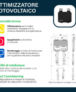 Alternative view of TG-TS4 Tigo Ottimizzatore di Potenza Smart per Pannelli Solari Fotovoltaici fino a 700W 80V 15A