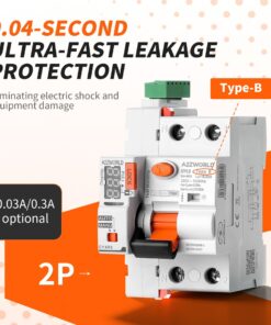 Alternative view of RCCB Interruttore Differenziale Riarmo Automatico Tipo B 1P+N 3M 10000A 30mA 63A AC 230V IP20 IEC61008-1 / IEC62423 GYL9