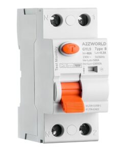 RCCB Interruttore Differenziale Puro Tipo B 1P+N 2M 10000A 300mA 40A AC 230V IP20 IEC61008-1 / IEC62423 GYL9