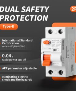 Alternative view of RCCB Interruttore Differenziale Puro Tipo B 1P+N 2M 10000A 300mA 40A AC 230V IP20 IEC61008-1 / IEC62423 GYL9