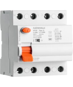 RCCB Interruttore Differenziale Puro Tipo B 3P+N 4M 10000A 30mA 63A AC 400V IP20 IEC61008-1 / IEC62423 GYL9