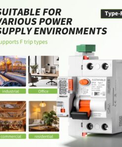 RCCB Interruttore Differenziale Riarmo Automatico Tipo F 1P+N 3M 6000A 30mA 16A AC 230V IP20 IEC61008-1 GYL9