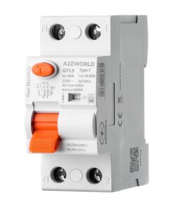 RCCB Interruttore Differenziale Puro Tipo F 1P+N 2M 6000A 30mA 32A AC 230V IP20 IEC61008-1 GYL9