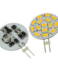 2 Pezzi Lampadine LED G4 Bispina DC AC 12V 24V 3,5W Bianco Freddo 6000K 15 SMD 5630 10V-30V