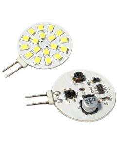 2 Pezzi Lampadina LED G4 Bispina DC AC 3W 12V e 24V Bianco Freddo 6000K 18 SMD 2835 10V-30V