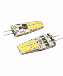 2 Pezzi Lampadina LED G4 Bispina 10V-30V DC AC 3W 12V e 24V 20 SMD 2835 Cilindro Silicone, Disponibili 3000K 4000K 6000K (Bianco Freddo 6000K)