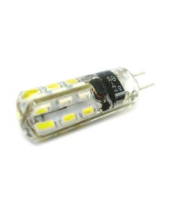 Lampada LED Bispina G4 24 SMD 3014 DC/AC 12V Con Silicone Bianco Neutro 4000K