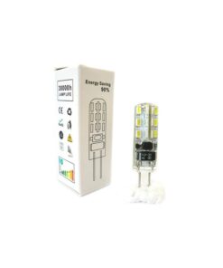 Lampada LED Bispina G4 24 SMD 3014 DC/AC 12V Con Silicone Bianco Neutro 4000K