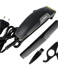 GEMEI GM-806 Tagliacapelli Professionale Con Filo 170cm Lama Titanio Forbici Pettine Inclusi