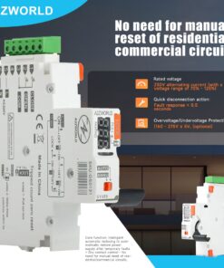 Alternative view of Modulo di Riarmo Automatico, 220V 1 Modulo DIN, 3 Tentativi (10s/60s/300s), Contatti Puliti NO per Comando Remoto, Compatibile con Serie PR8NM/PB8H/PN8H/PL8HM/PL8M2