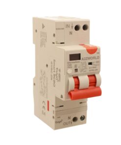 Interruttore Differenziale Magnetotermico WiFi con Riarmo Automatico e Display, Salvavita Tipo A Curva C 30mA, 220V 20-40A 2M, App Tuya con Misure: Corrente Residua, Intensità, Potenza, Tensione, Temperatura, Consumo