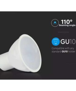 Alternative view of 3 PZ Lampada LED GU10 5W 220V 110° Bianco Neutro 4000K Diffusore Opale SKU 217270