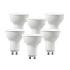 6 PZ Lampada Led GU10 5W 220V 110 Gradi Bianco Caldo 3000K Diffusore Opale SKU-212739