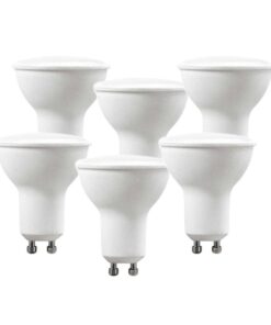 6 PZ Lampada Led GU10 5W 220V 110 Gradi Bianco Neutro 4000K Diffusore Opale SKU-212740