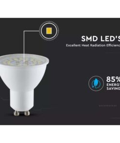 Lampada Led GU10 5W 800LM 220V 110 Gradi Caldo 3000K 160LM/W Massimo Risparmio SKU-2837