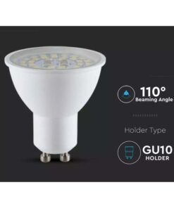 Lampada Led GU10 5W 800LM 220V 110 Gradi Caldo 3000K 160LM/W Massimo Risparmio SKU-2837