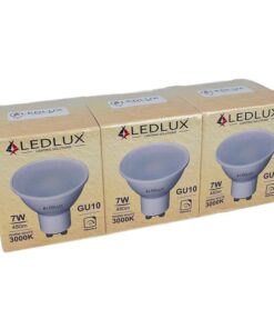 3 PZ Lampadina LED GU10 Dimmerabile Triac 7W 220V Bianco Caldo 3000K 570 Lumens