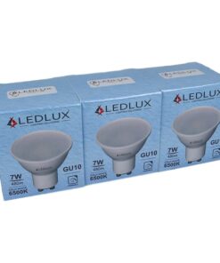 3 PZ Lampadina LED GU10 Dimmerabile Triac 7W 220V Bianco Freddo 6500K 570 Lumens
