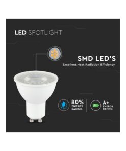 Lampada Led GU10 6W CRI 95 220V 38 Gradi Bianco Freddo 6400K Chip Samsung Garanzia 5 Anni Angolo Stretto SKU-7499