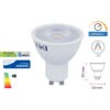 Lampada Led GU10 Dimmerabile 6W 38 Gradi 220V Bianco Neutro 4000K SKU-211966