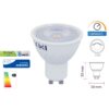 Lampada Led GU10 Dimmerabile 6W 110 Gradi 220V Bianco Caldo 3000K SKU-211981 GU06110C