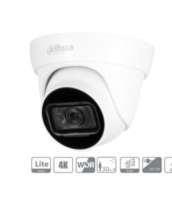 Telecamera Analogica Dome 4K 8MP Ottica Fissa 3.6mm HDCVI IR Eyeball IP67 DC12V DAHUA HAC-HDW1801TL