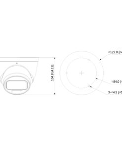 Alternative view of Telecamera Analogica Dome 4K 8MP Ottica Varifocale 2.7-13.5mm Motorizzata IP67 12V IR Eyeball DAHUA DH-HAC-HDW1801T-Z