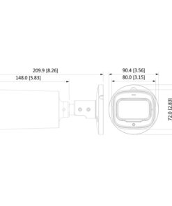 Alternative view of Telecamera Analogica Bullet 4K 8MP Ottica Varifocale 2.7-13.5mm Motorizzata IP67 12V DAHUA DH-HAC-HFW1801R-Z-IRE6