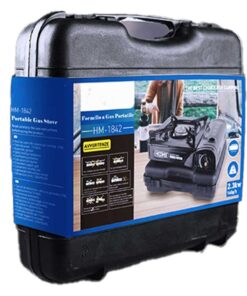 Alternative view of Fornello Portatile a Gas Butano da 2300W 160g/h Fornello da Campeggio con Custodia 33x29x10cm