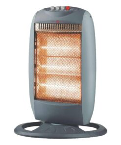 Alternative view of Stufa Alogena Oscillante 1200W con 3 Lampade in Alogena per Riscaldamento Rapido Silenziosa e Protezione Termica Nero