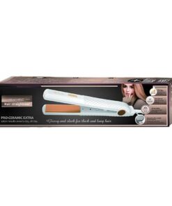 Piastra per Capelli 30W Riscaldamento Rapido con Piastre da 10cm in Ceramica Max 200 gradi con Cavo Girevole a 360 per Capelli Lisci Bianco