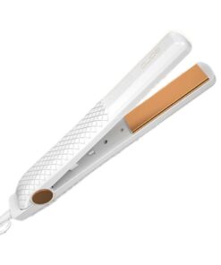 Piastra per Capelli 30W Riscaldamento Rapido con Piastre da 10cm in Ceramica Max 200 gradi con Cavo Girevole a 360 per Capelli Lisci Bianco