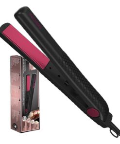 Piastra per Capelli 30W Riscaldamento Rapido con Piastre da 10cm in Ceramica Max 200 gradi con Cavo Girevole a 360 per Capelli Lisci Nero