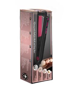 Piastra per Capelli 30W Riscaldamento Rapido con Piastre da 10cm in Ceramica Max 200 gradi con Cavo Girevole a 360 per Capelli Lisci Nero