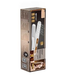 Piastra per Capelli 30W Riscaldamento Rapido con Piastre da 10cm in Ceramica Max 200 gradi con Cavo Girevole 360 Bianco Capelli Lisci SKU 7860