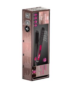 Piastra per Capelli 30W Riscaldamento Rapido con Piastre da 10cm in Ceramica Max 200 gradi con Cavo Girevole 360 Nero Capelli Lisci SKU 7862