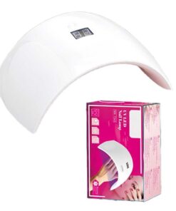 Lampada UV LED per Asciugatura Rapida delle Unghie Essiccatore per Unghie Ricaricabile IPX7 5 Livelli Intensita Base Massaggiante Rosa
