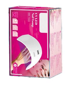 Lampada UV LED per Asciugatura Rapida delle Unghie Essiccatore per Unghie Ricaricabile IPX7 5 Livelli Intensita Base Massaggiante Rosa