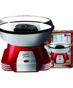 Macchina per Zucchero Filato 500W Cotton Candy Fatto in Casa Compatibile con Zucchero Semolato e Caramelle Dure Facile da Pulire