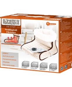 Alternative view of Scaldapiede Elettrico 100W in Maglia Riscalda Piede Elettrico 3 Livelli Intensità Termoforo Relax per Piedi Soffice Rivestimento Interno