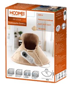 Termofero Riscalda Cervicale e Spalle 100W Morbido Temperatura Regolabile 3 Livelli con Telecomando Integrato Ricarica Veloce Marrone