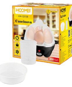Cuociuova 350W con 7 Posti per Uova Facile da Sbucciare Morbide Medie Dure con Contenitore per Omellete Spegnimento Automatico Nero