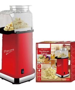Macchina per Popcorn ad Aria Calda 1200W Preparazione Veloce Max 3 minuti Senza Olio e Grassi Facile da Pulire SKU 5370