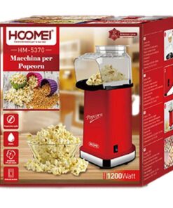 Macchina per Popcorn ad Aria Calda 1200W Preparazione Veloce Max 3 minuti Senza Olio e Grassi Facile da Pulire SKU 5370
